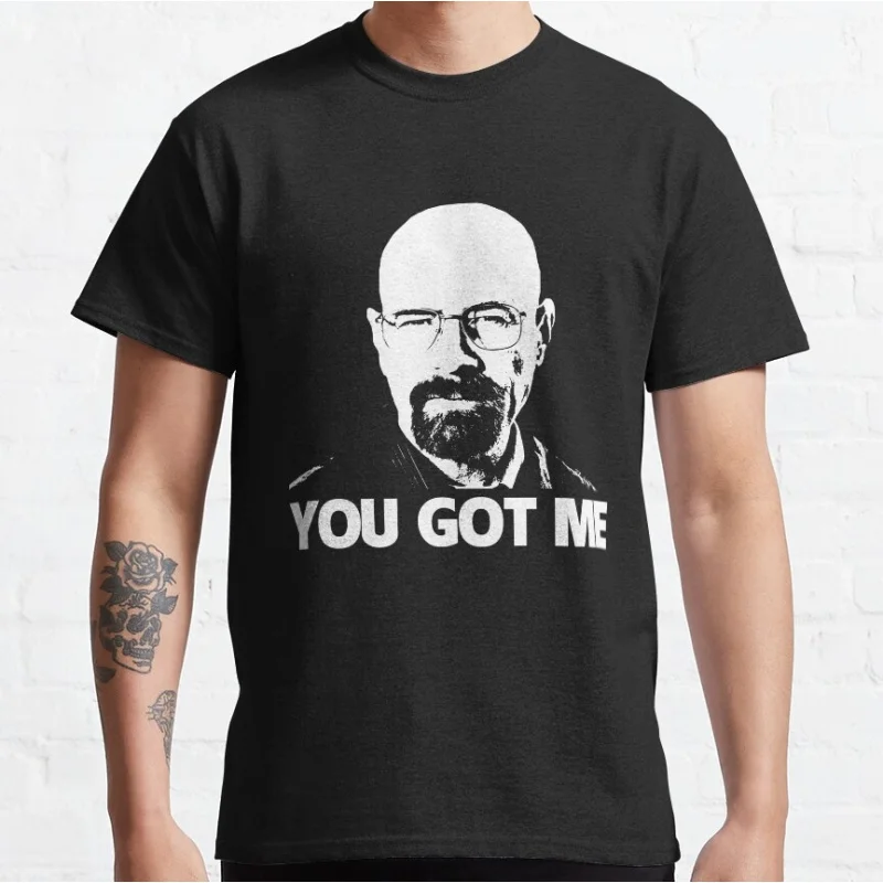 You Got Me Vintage Crime Movie Breaking Bad Gift t shirt Men's 100% cotton O-Neck Short Sleeve Graphic clothes All size tee
You Got Me Vintage Crime Movie Breaking Bad Gift t shirt Men's 100% cotton O-Neck Short Sleeve Graphic clothes All size tee