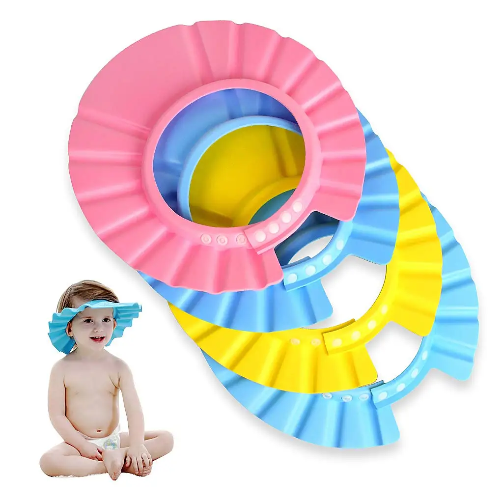 EWIN(R) 4pcs Soft Adjustable Baby Kids Children Shampoo Bath Bathing Shower Cap Hat Wash Hair Shield Hat
EWIN(R) 4pcs Soft Adjustable Baby Kids Children Shampoo Bath Bathing Shower Cap Hat Wash Hair Shield Hat