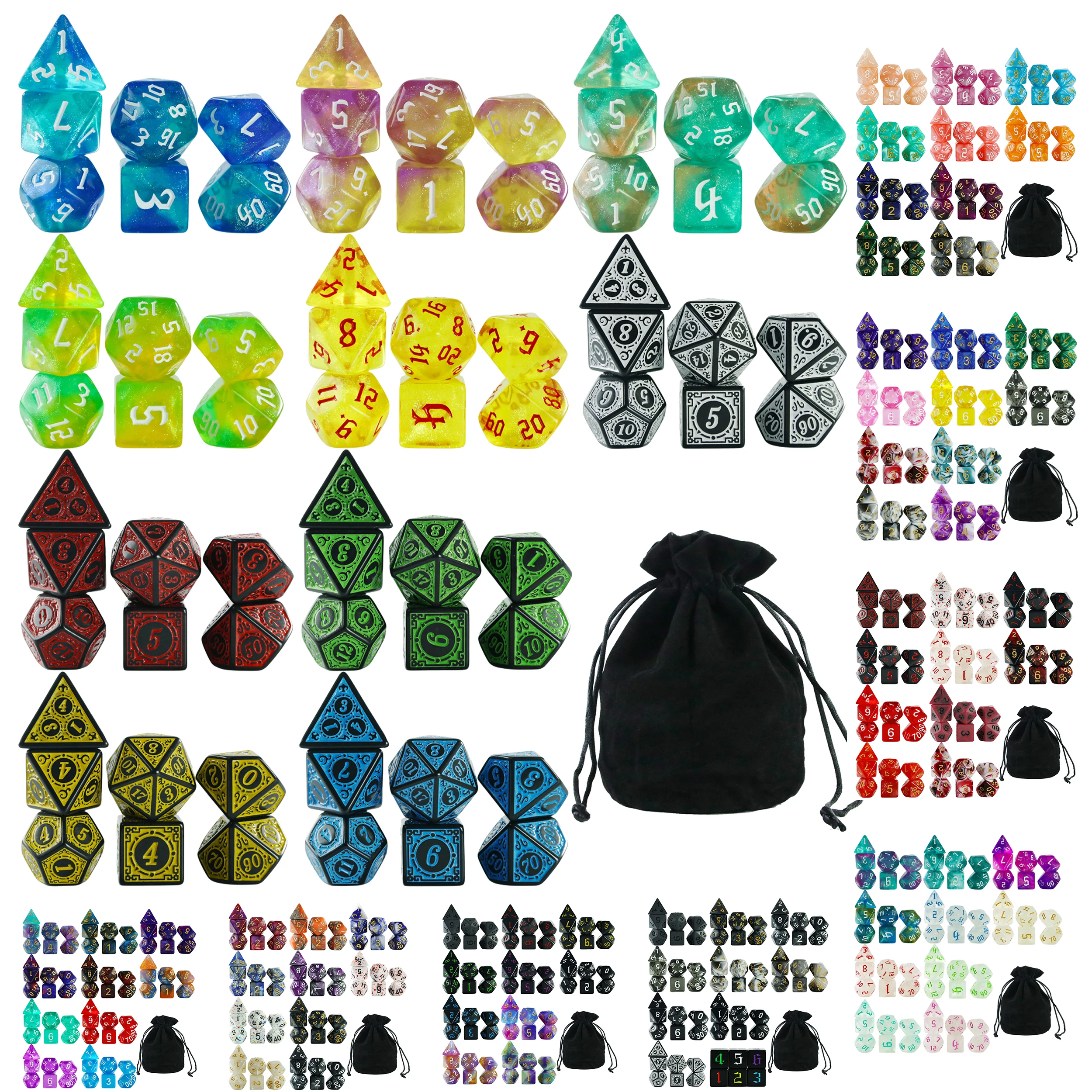 Dice Acrylic Dice Party Games High Class Acrylic Dice Amazing Mixed Colours 10 Set DND Game Dice With Bag For Role Playing Games
Dice Acrylic Dice Party Games High Class Acrylic Dice Amazing Mixed Colours 10 Set DND Game Dice With Bag For Role Playing Games