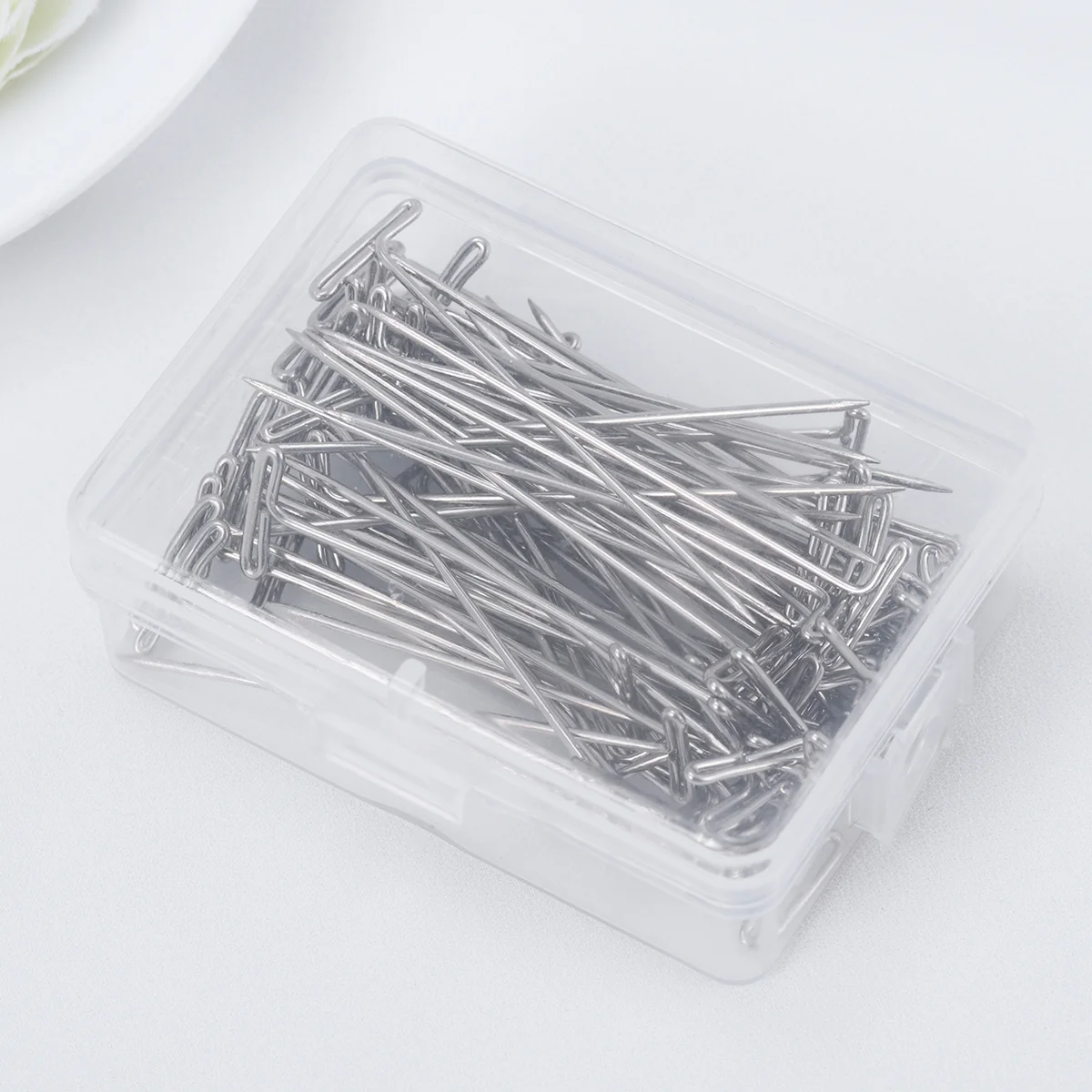 70pcs T-Pins 2 Inch with Plastic Box for Blocking Knitting Modelling Crafts t pins t for wigs
70pcs T-Pins 2 Inch with Plastic Box for Blocking Knitting Modelling Crafts t pins t for wigs