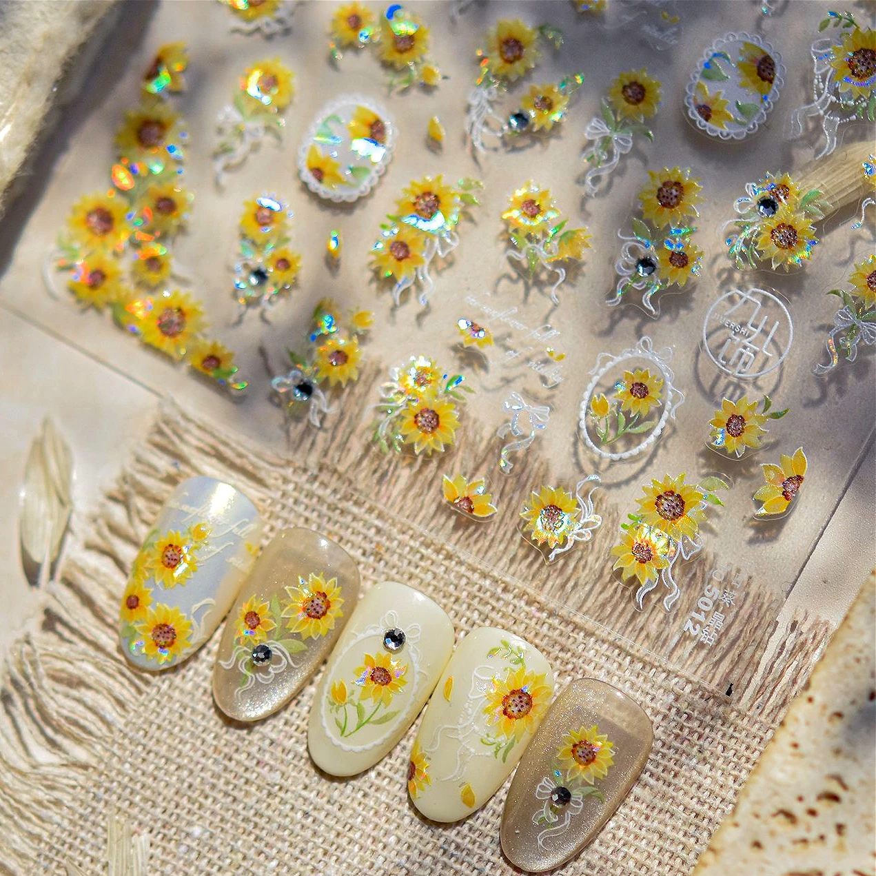 Yellow Sunflower Shiny Rhinestone Butterfly Spring Wild Flower Chrysanthemum Osmanthus Geometric Border Nail Art Stickers Decals
Yellow Sunflower Shiny Rhinestone Butterfly Spring Wild Flower Chrysanthemum Osmanthus Geometric Border Nail Art Stickers Decals