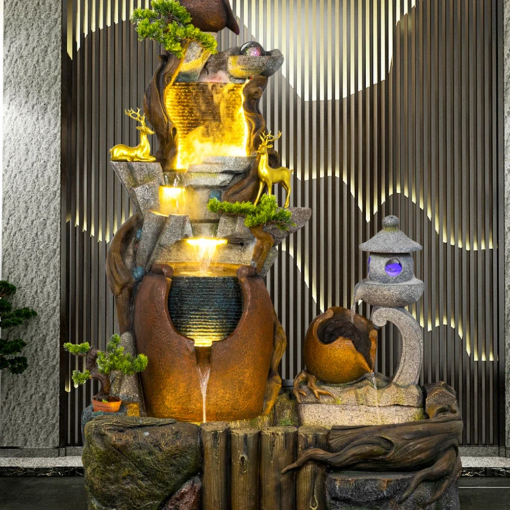 Artificial Mountain and Fountain Fish Pond Landscape Landscaping Club Large Ornaments
Artificial Mountain and Fountain Fish Pond Landscape Landscaping Club Large Ornaments