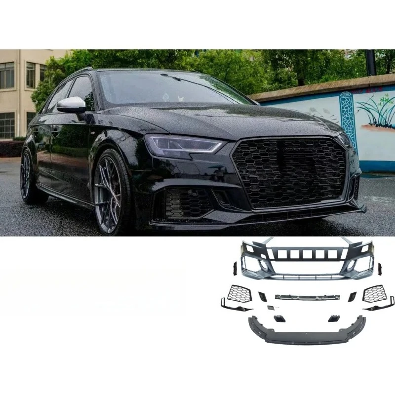 For A3 Modified Body Fittings Bumper With Grille Front Shovel 2017-2020 Hot Selling Car Accessories Kit
For A3 Modified Body Fittings Bumper With Grille Front Shovel 2017-2020 Hot Selling Car Accessories Kit