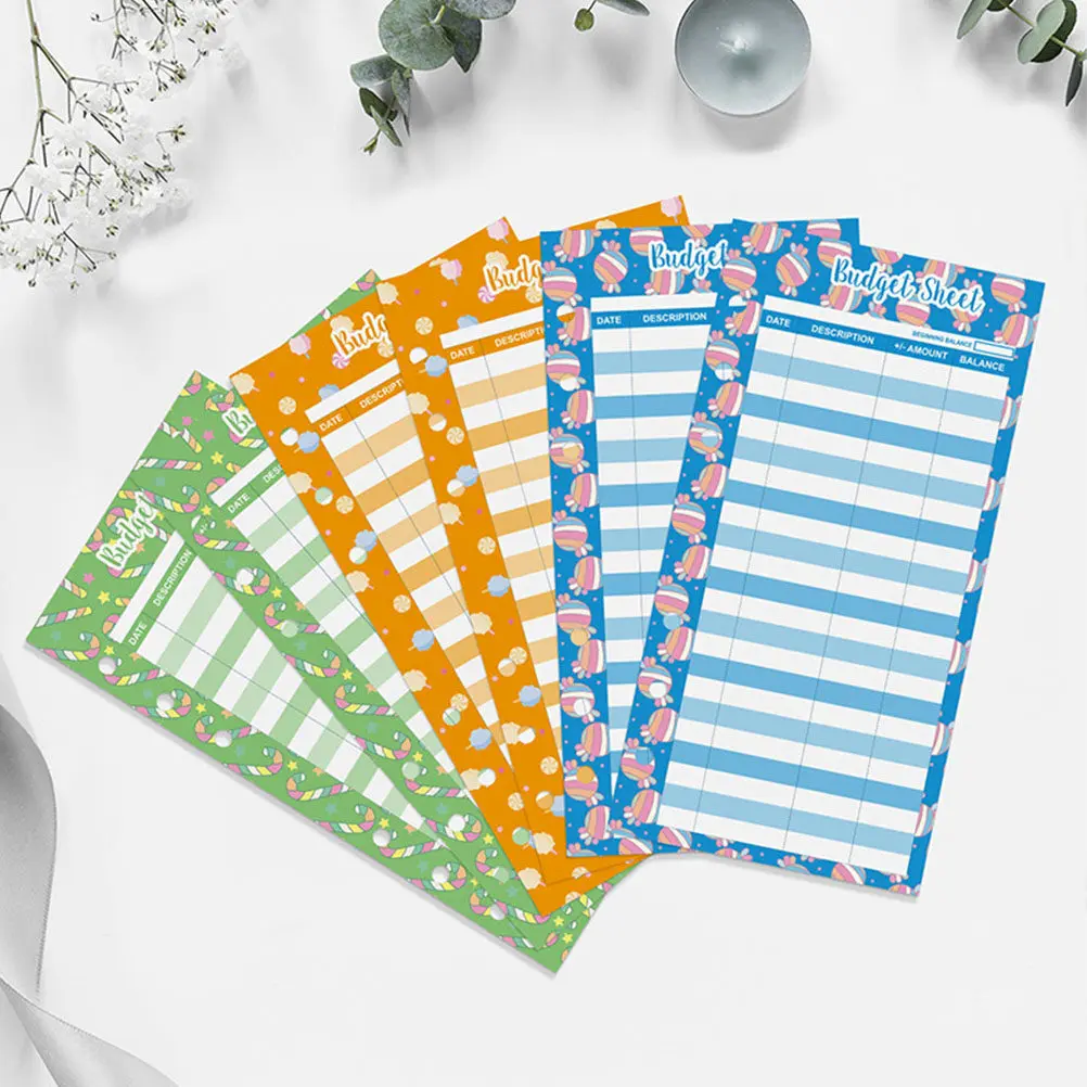 50 листов бюджетных вкладышей с тематикой конфет для бюджетного планировщика с отверстиями, трекер расходов, кассовый планировщик для бизнеса, путешествий и повседневного использования
50 листов бюджетных вкладышей с тематикой конфет для бюджетного планировщика с отверстиями, трекер расходов, кассовый планировщик для бизнеса, путешествий и повседневного использования
