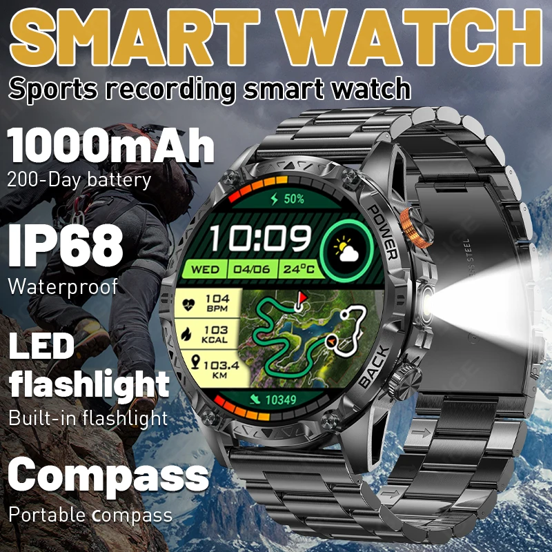 LIGE 1000 mAh Smart Watch Bluetooth Call 1.7 Inch Screen Voice Assistant Watch Sports Fitness IP68 Waterproof Smartwatch For Men
LIGE 1000 mAh Smart Watch Bluetooth Call 1.7 Inch Screen Voice Assistant Watch Sports Fitness IP68 Waterproof Smartwatch For Men