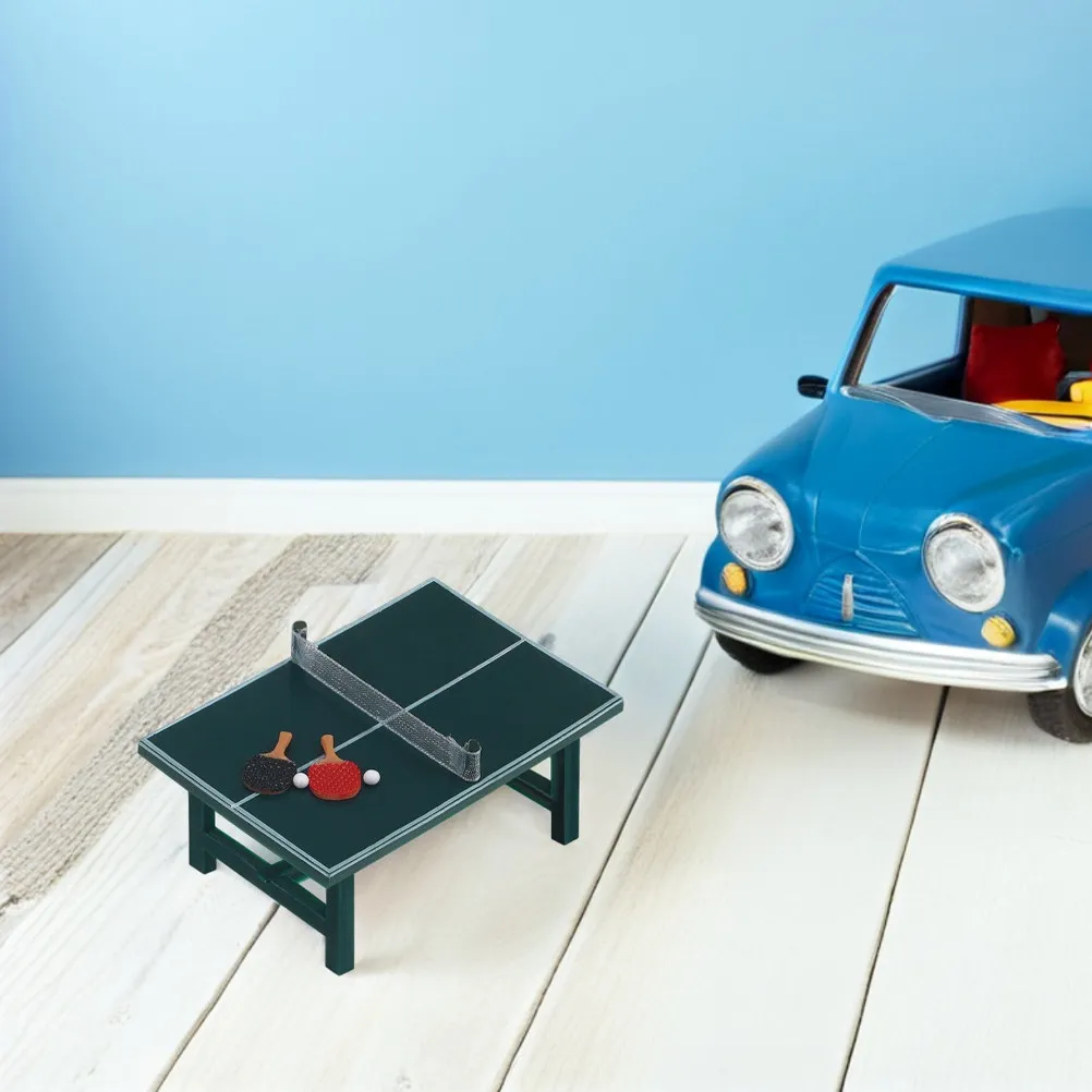 Комплект из 2 миниатюрных наборов для настольного тенниса, масштаб 1:12, аксессуары для кукольного домика, микро-декор, DIY
Комплект из 2 миниатюрных наборов для настольного тенниса, масштаб 1:12, аксессуары для кукольного домика, микро-декор, DIY