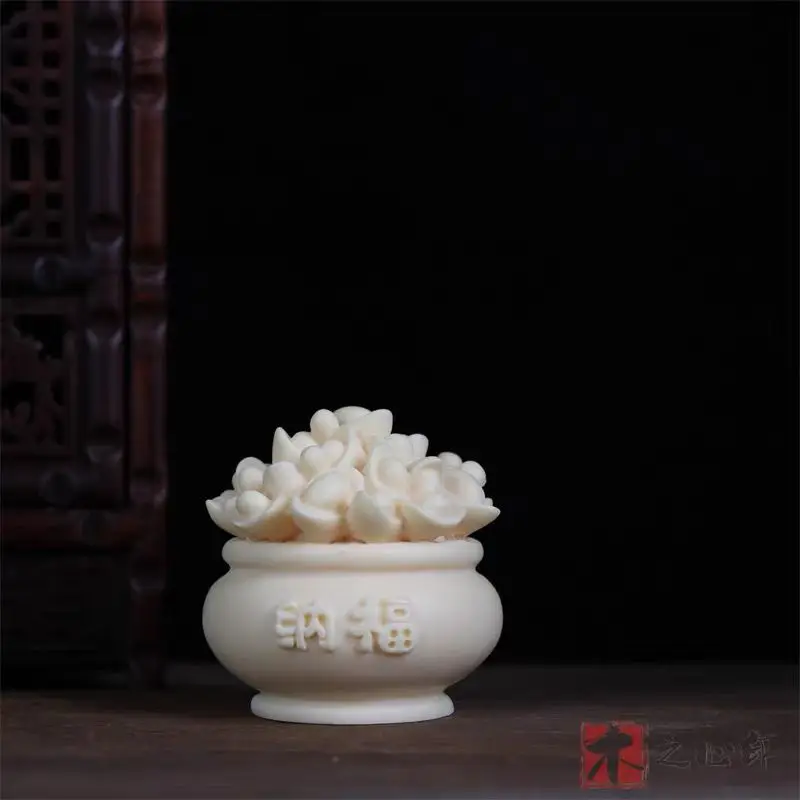 Natural Ivory Fruit Inviting Wealth and Blessings Treasure Bowl Ornament Home Decoration Living Room Modern Office Handles
Natural Ivory Fruit Inviting Wealth and Blessings Treasure Bowl Ornament Home Decoration Living Room Modern Office Handles