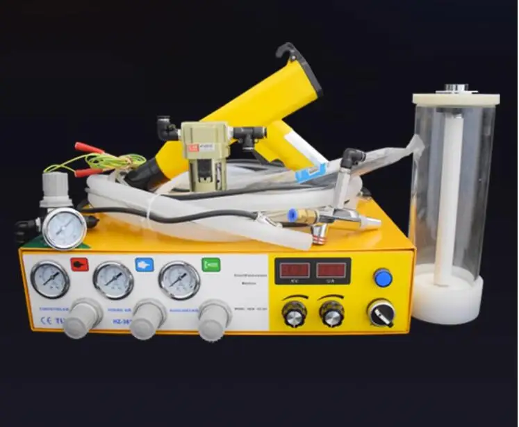 Digital electrostatic powder coating machine with manual powder coating spray gun
Digital electrostatic powder coating machine with manual powder coating spray gun