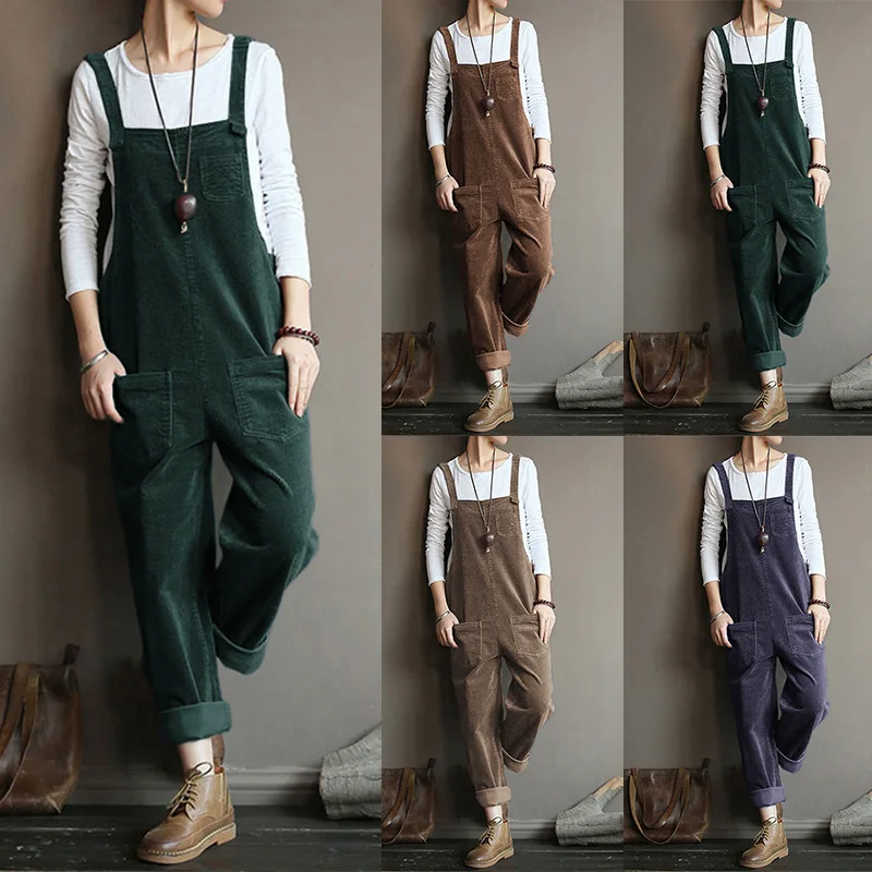 Autumn Winter Women's Long Casual Corduroy Color Bib Pants Cleanfit Style Natural Waist Straight Leg Cotton PVC
Autumn Winter Women's Long Casual Corduroy Color Bib Pants Cleanfit Style Natural Waist Straight Leg Cotton PVC