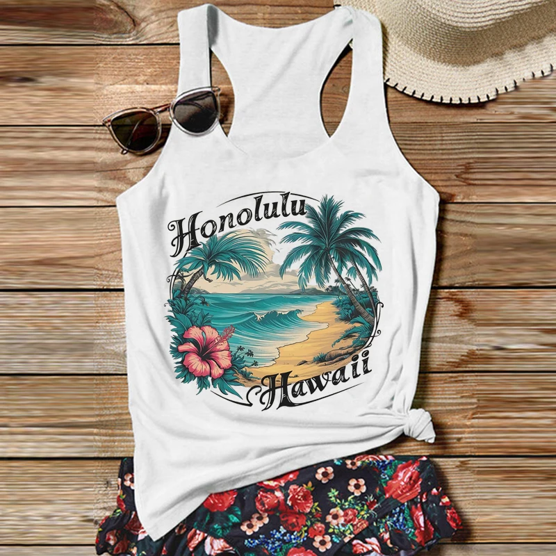 Vintage Hawaii Tops Beach Hibiscus Tank Top Women Summer Gift Surf Fashion Clothing Aloha
Vintage Hawaii Tops Beach Hibiscus Tank Top Women Summer Gift Surf Fashion Clothing Aloha