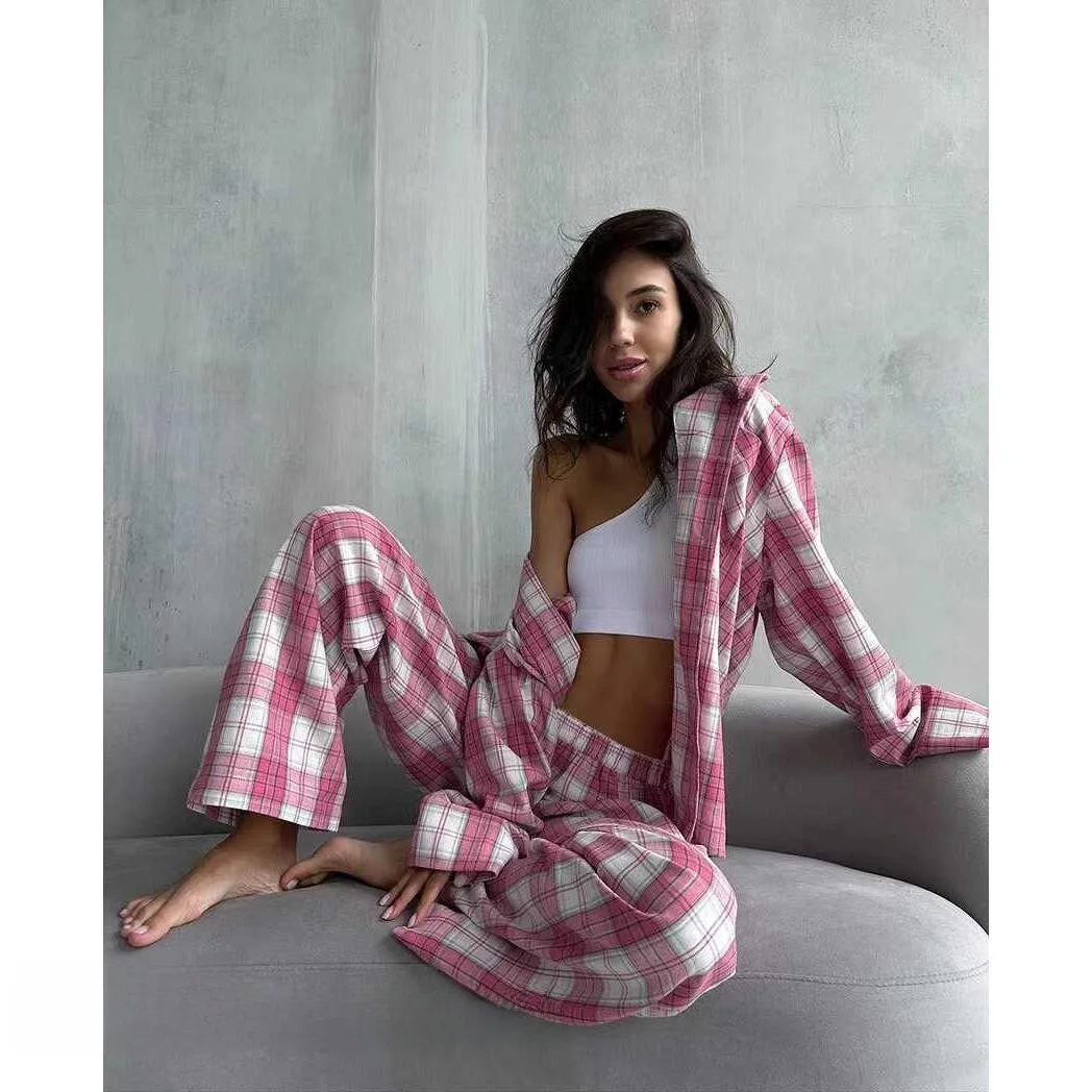 Свободный комплект из топа и брюк в клетку, домашняя одежда, молодежные повседневные длинные брюки, сезон весна-осень, обычные тонкие длинные све
Свободный комплект из топа и брюк в клетку, домашняя одежда, молодежные повседневные длинные брюки, сезон весна-осень, обычные тонкие длинные све