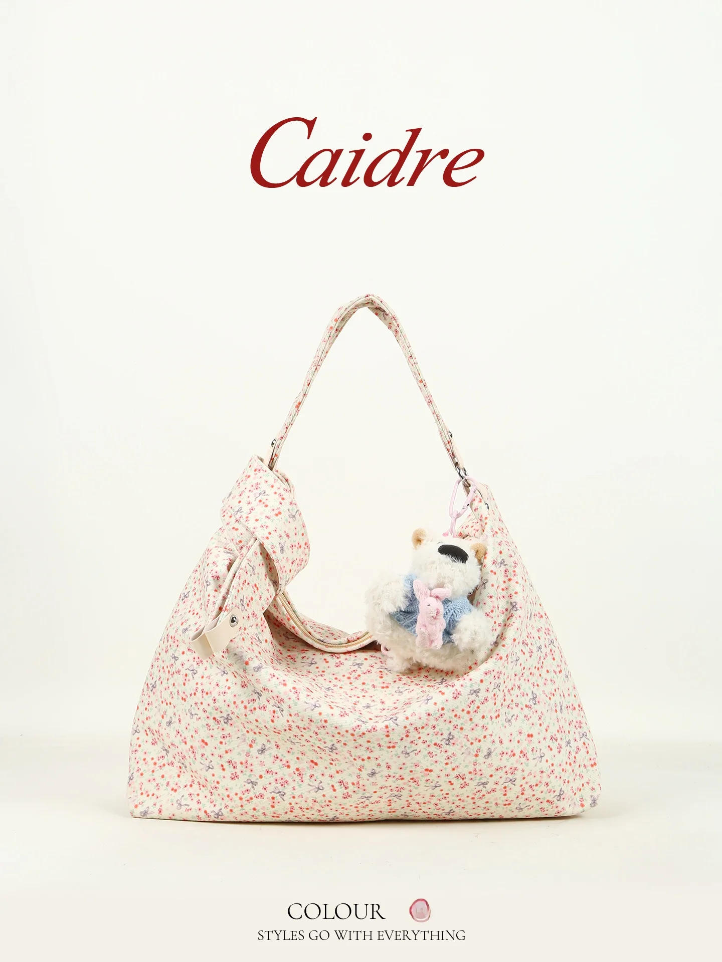 Caidre Korean Style Floral Canvas Shoulder Bag Commuter Underarm Bag Dog Shape Crossbody Bag Large Size Pure Color
Caidre Korean Style Floral Canvas Shoulder Bag Commuter Underarm Bag Dog Shape Crossbody Bag Large Size Pure Color