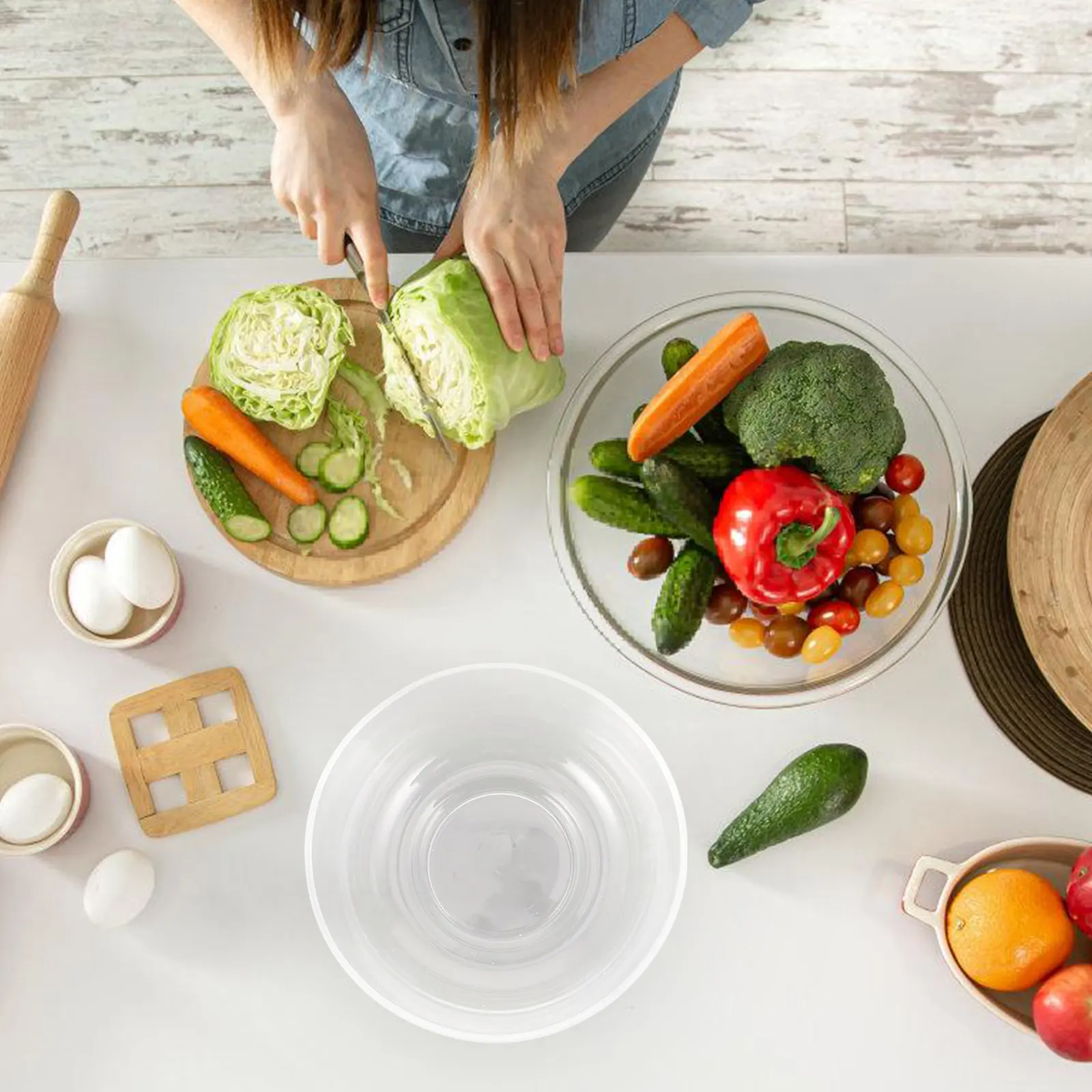 1Pcs Lead-Free Glass 7 Inch Clear Bowl Heat Resistant Salad Fruit Dessert Serving Bowl for Home Events Catering
1Pcs Lead-Free Glass 7 Inch Clear Bowl Heat Resistant Salad Fruit Dessert Serving Bowl for Home Events Catering