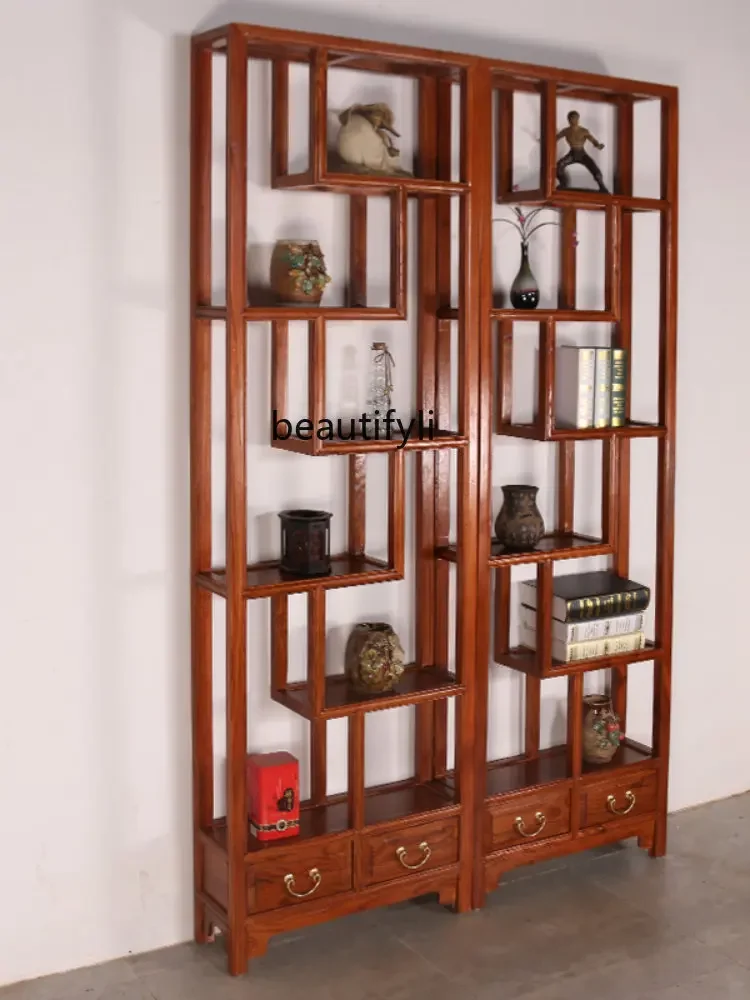 Chinese Solid Wood Antique Antique Display Tea Stand Duobao Pavilion Shelf Living Room Partition Entrance Cabinet
Chinese Solid Wood Antique Antique Display Tea Stand Duobao Pavilion Shelf Living Room Partition Entrance Cabinet
