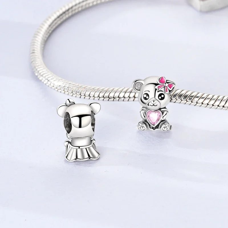 Charms Plata 925 Originales Bear Elephant Owl Rabbit Beads for 925 Sterling Silver Bracelet Beads Jewellery Making Women's Gift
Charms Plata 925 Originales Bear Elephant Owl Rabbit Beads for 925 Sterling Silver Bracelet Beads Jewellery Making Women's Gift