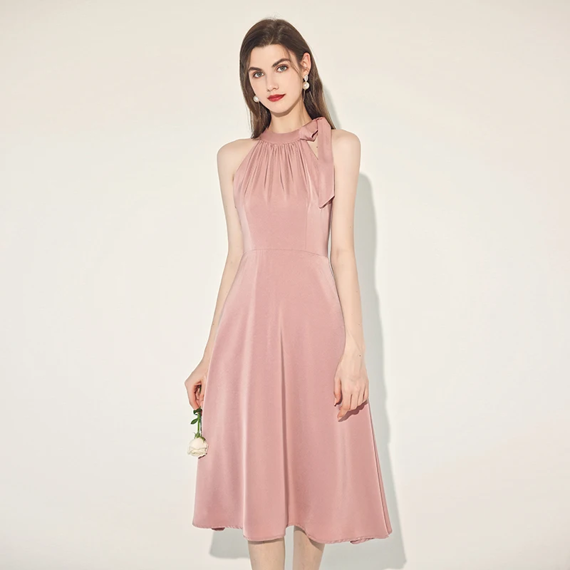 Розовое вечернее платье с завязками на шее для женщин, модное, с завышенной талией, А-силуэт, для свадьбы, на каждый день, для подружек невесты, роскошное платье-халат
Розовое вечернее платье с завязками на шее для женщин, модное, с завышенной талией, А-силуэт, для свадьбы, на каждый день, для подружек невесты, роскошное платье-халат