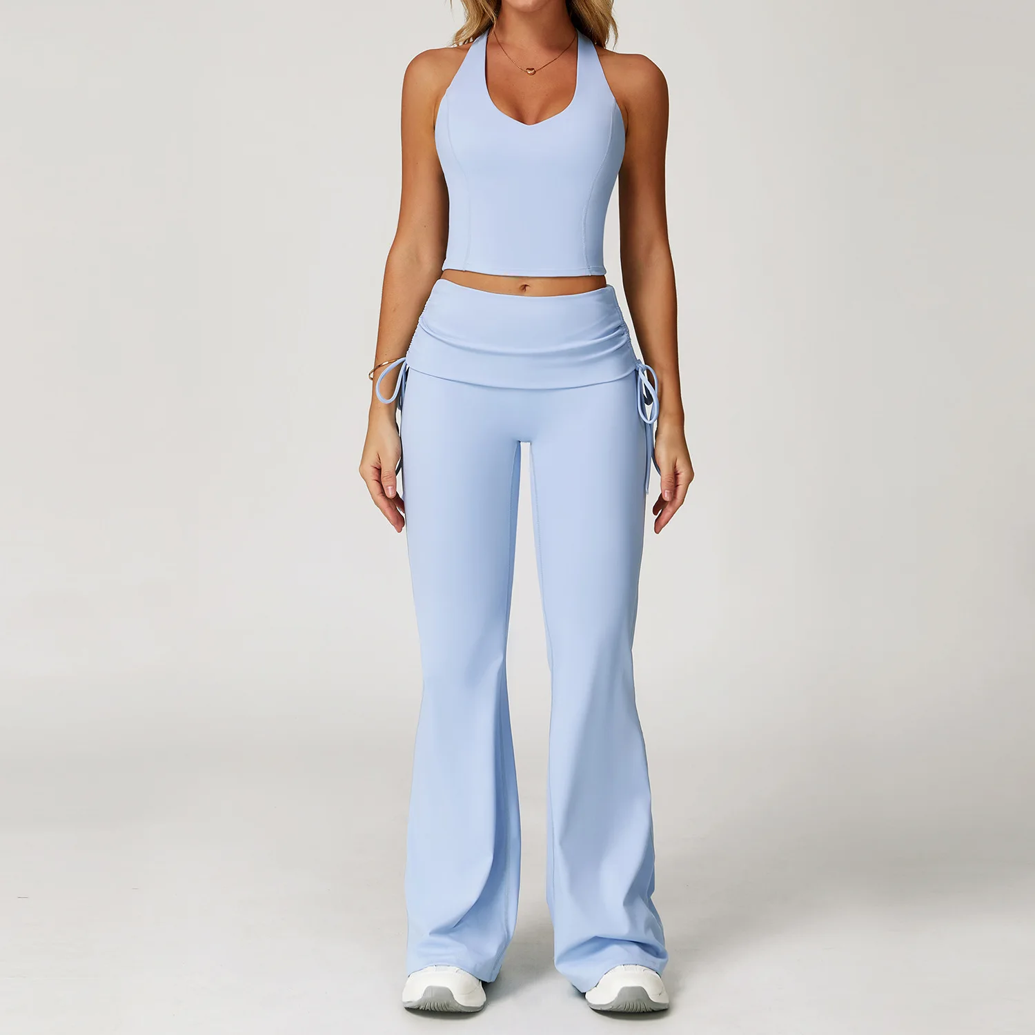 2025 Cloud Feeling Yoga Sets Work-shaped Sports Bra High Waist Drawstring Flare Pants Suit Gym Running Workout Fitness Tracksuit
2025 Cloud Feeling Yoga Sets Work-shaped Sports Bra High Waist Drawstring Flare Pants Suit Gym Running Workout Fitness Tracksuit