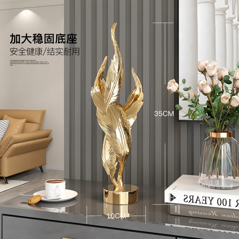 New 2025 Luxury Feather Resin Ornaments Home Living Room Wine Cabinet Figurines Decoration Store Hotel Pub Furnishing Crafts
New 2025 Luxury Feather Resin Ornaments Home Living Room Wine Cabinet Figurines Decoration Store Hotel Pub Furnishing Crafts