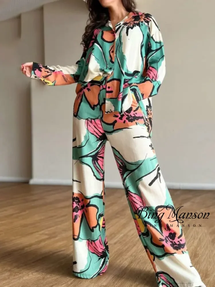 2 Pieces Women's Sets Dashiki African Spring Flower Print Blouse Shirt Suit Tops and Pants Suits Two Piece Set Tracksuit Outfit
2 Pieces Women's Sets Dashiki African Spring Flower Print Blouse Shirt Suit Tops and Pants Suits Two Piece Set Tracksuit Outfit