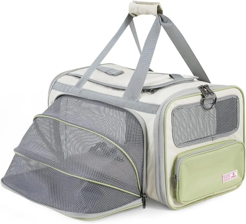 Pawaii Cat Carrier with ID Tag, TSA Airline Approved Cat Carrier, Soft Sided Collapsible Pet Travel Carrier, Foldable Cat Travel
Pawaii Cat Carrier with ID Tag, TSA Airline Approved Cat Carrier, Soft Sided Collapsible Pet Travel Carrier, Foldable Cat Travel