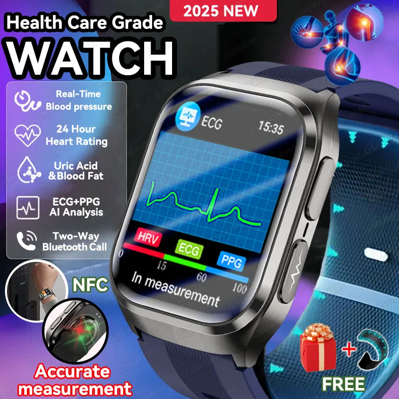 2025 Новый AI Diagosis Air Pump Smartwatch Измерение артериального давления Мочевая кислота ЭКГ Полный сенсорный экран NFC Смарт-часы для HUAWEI IOS
2025 Новый AI Diagosis Air Pump Smartwatch Измерение артериального давления Мочевая кислота ЭКГ Полный сенсорный экран NFC Смарт-часы для HUAWEI IOS