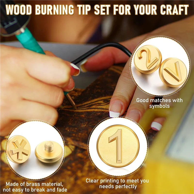 A24F-28 Pieces Wood Burning Tip Number Wood Burning Tool Number And Symbol Set For Wood And Other Surface By Wooden Number
A24F-28 Pieces Wood Burning Tip Number Wood Burning Tool Number And Symbol Set For Wood And Other Surface By Wooden Number