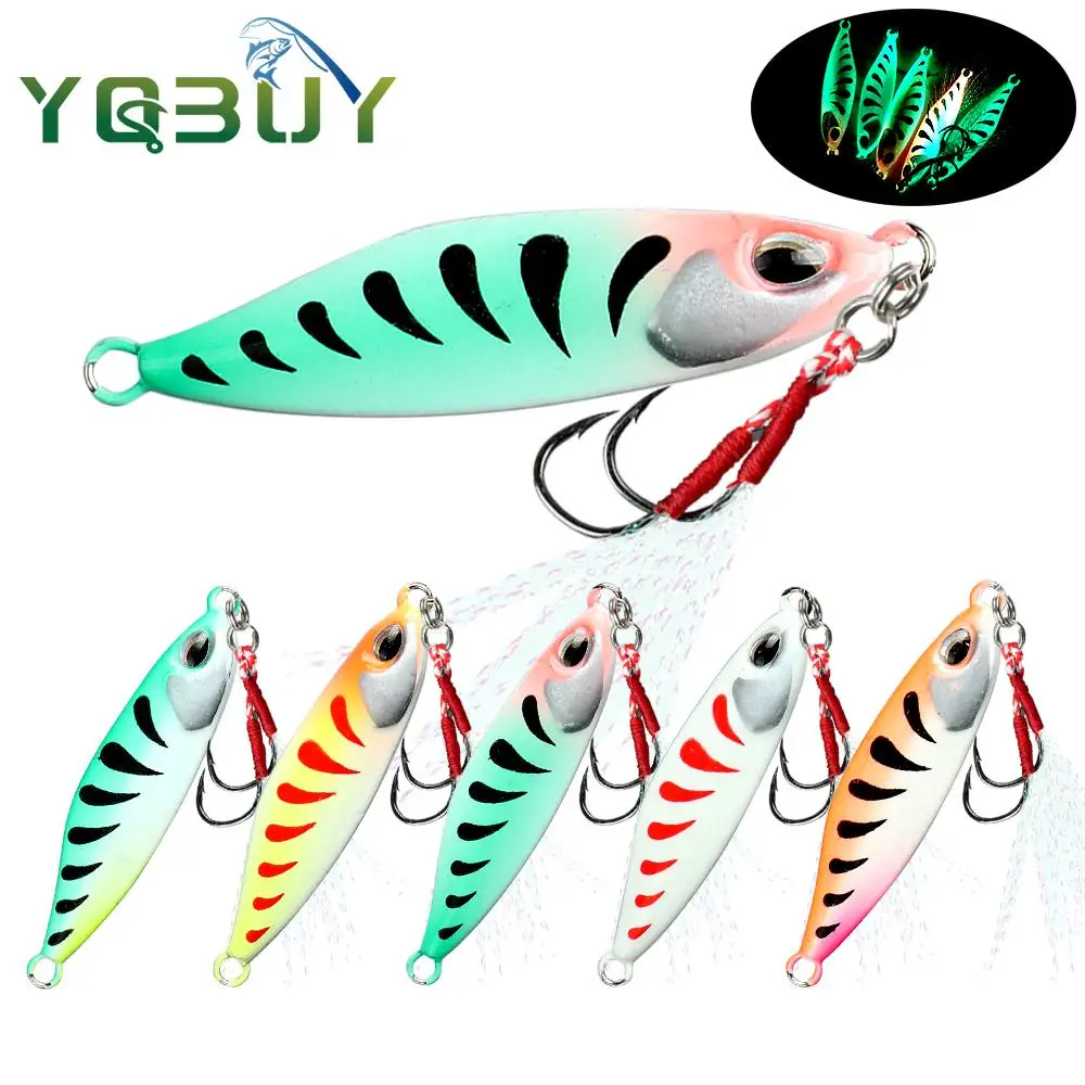 New Luminous Jigging Hook Spinner Bait 7g/10g/15g/20g Metal Jig Spoon Fishing Lure
New Luminous Jigging Hook Spinner Bait 7g/10g/15g/20g Metal Jig Spoon Fishing Lure