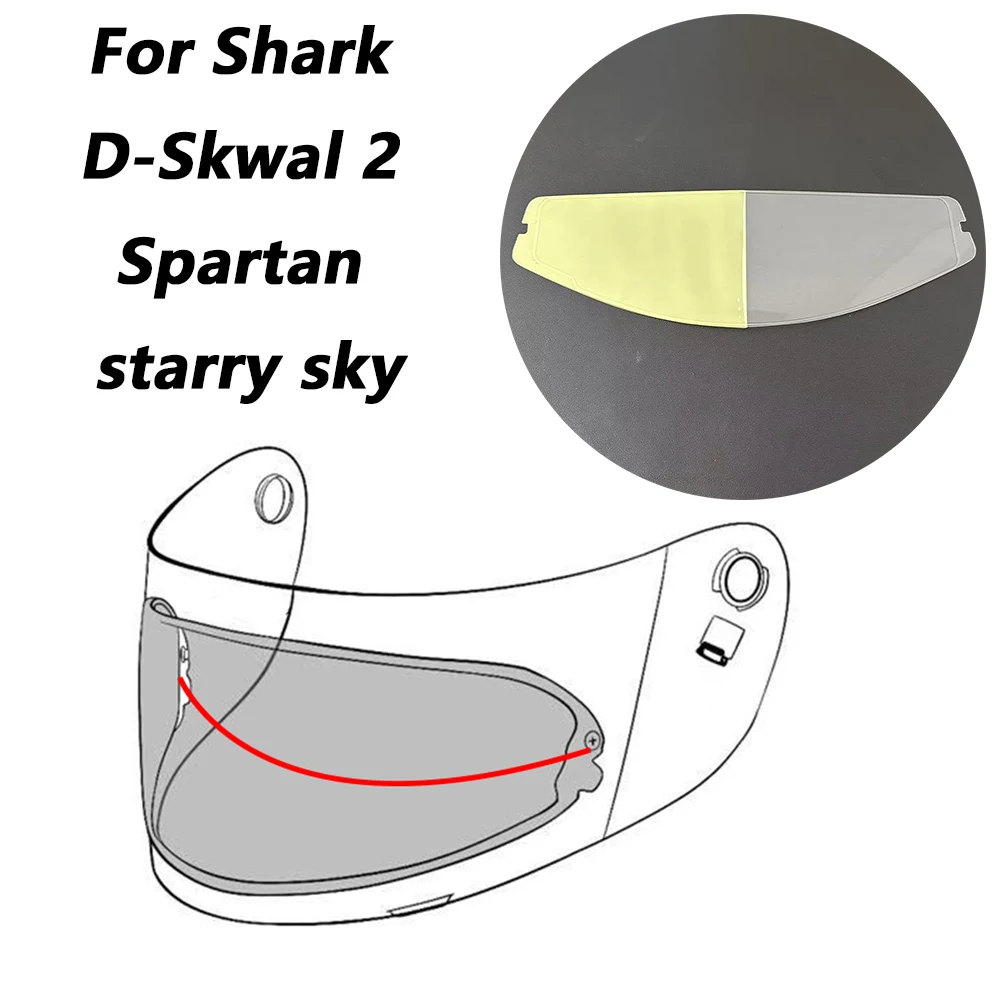 Motorcycle Helmet Visor Anti Fog Film For Shark D-Skwal 2 Spartan starry sky Anti-fog Insert Sticker
Motorcycle Helmet Visor Anti Fog Film For Shark D-Skwal 2 Spartan starry sky Anti-fog Insert Sticker