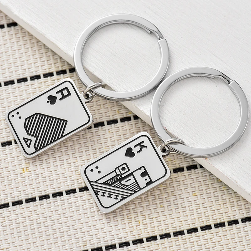 Cartoon Poker Key Chain Anime Men Car Keychain Bag Pendant Charm Creative for Male Key Ring Holder Gadget Gift Jewelry Wholesale
Cartoon Poker Key Chain Anime Men Car Keychain Bag Pendant Charm Creative for Male Key Ring Holder Gadget Gift Jewelry Wholesale