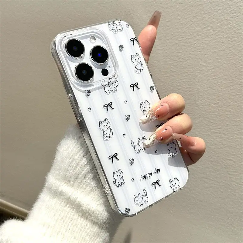 Cute Cat Bow Knot Happy Day Phone Case for iPhone 16 17 15 14 13 12 11 Air Pro Max 14 Plus Shockproof Aesthetic Cover
Cute Cat Bow Knot Happy Day Phone Case for iPhone 16 17 15 14 13 12 11 Air Pro Max 14 Plus Shockproof Aesthetic Cover