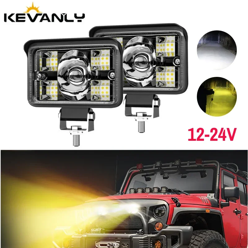 3 Inch Work Light LED Dual Color Running Headlight 4x4 Offroad Spotlight with Wide Angle Beam 12V 24V For Jeep Truck SUV ATV
3 Inch Work Light LED Dual Color Running Headlight 4x4 Offroad Spotlight with Wide Angle Beam 12V 24V For Jeep Truck SUV ATV