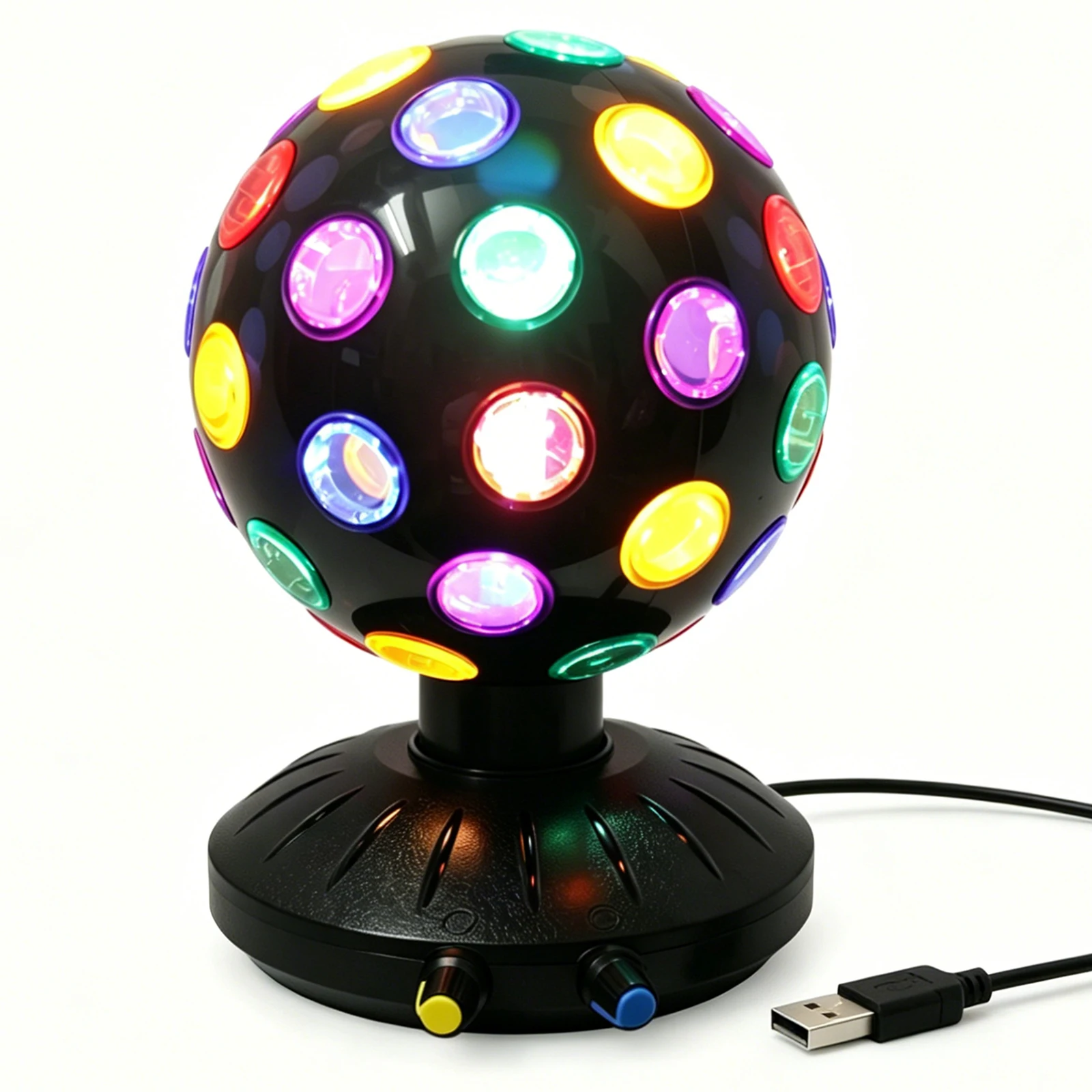 Spinning 6 Inches Disco Ball Light Adjustable Rotating Speed /Light Brightness Party Lights Dj Disco Lights Strobe Lamp Stage Light with for Birthday/Home Gathering/ Halloween /Xmas Décor/ Club Decorations (USB Power/3AA Battery Power)
Spinning 6 Inches Disco Ball Light Adjustable Rotating Speed /Light Brightness Party Lights Dj Disco Lights Strobe Lamp Stage Light with for Birthday/Home Gathering/ Halloween /Xmas Décor/ Club Decorations (USB Power/3AA Battery Power)