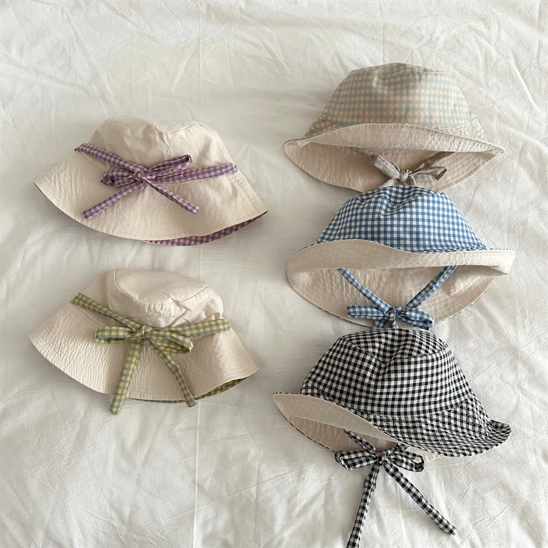 2026 Summer Kids Bucket Hat 3-7Y Boys Girls Plaid Adjustable Chin Strap UV Protection Sun Hat Casual Children Sun Hat
2026 Summer Kids Bucket Hat 3-7Y Boys Girls Plaid Adjustable Chin Strap UV Protection Sun Hat Casual Children Sun Hat