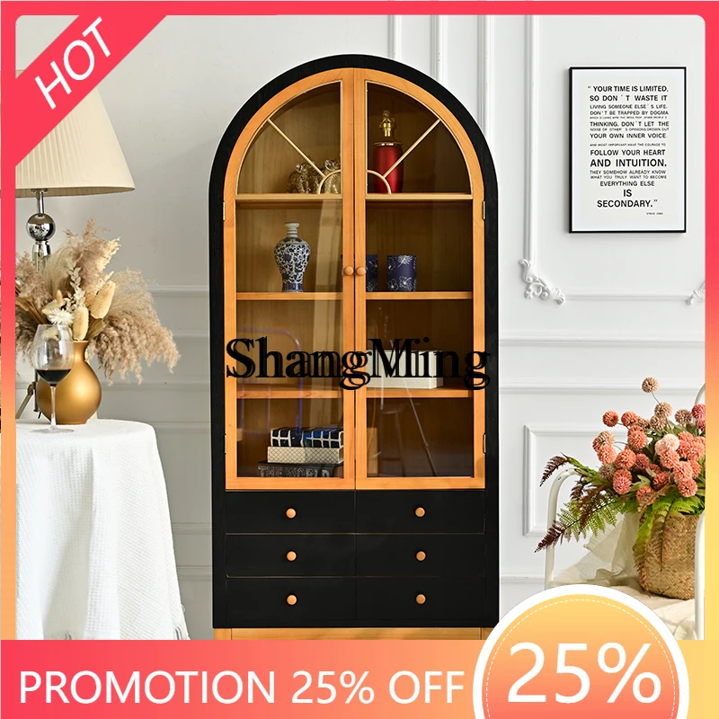FG good-looking living room wall-mounted glass door drawer locker retro style arched wine cabinet multi-layer bookshelf
FG good-looking living room wall-mounted glass door drawer locker retro style arched wine cabinet multi-layer bookshelf