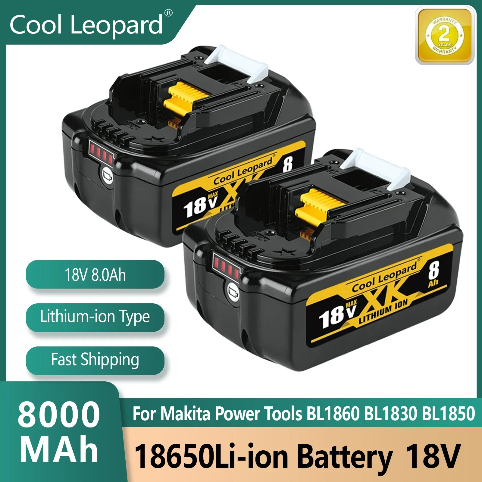 For Makita 18V 6Ah/8Ah Battery Compatible with Dewalt Power Tools 18V Rechargeable Electric Tool Lithium Batteries 20V 18V
For Makita 18V 6Ah/8Ah Battery Compatible with Dewalt Power Tools 18V Rechargeable Electric Tool Lithium Batteries 20V 18V
