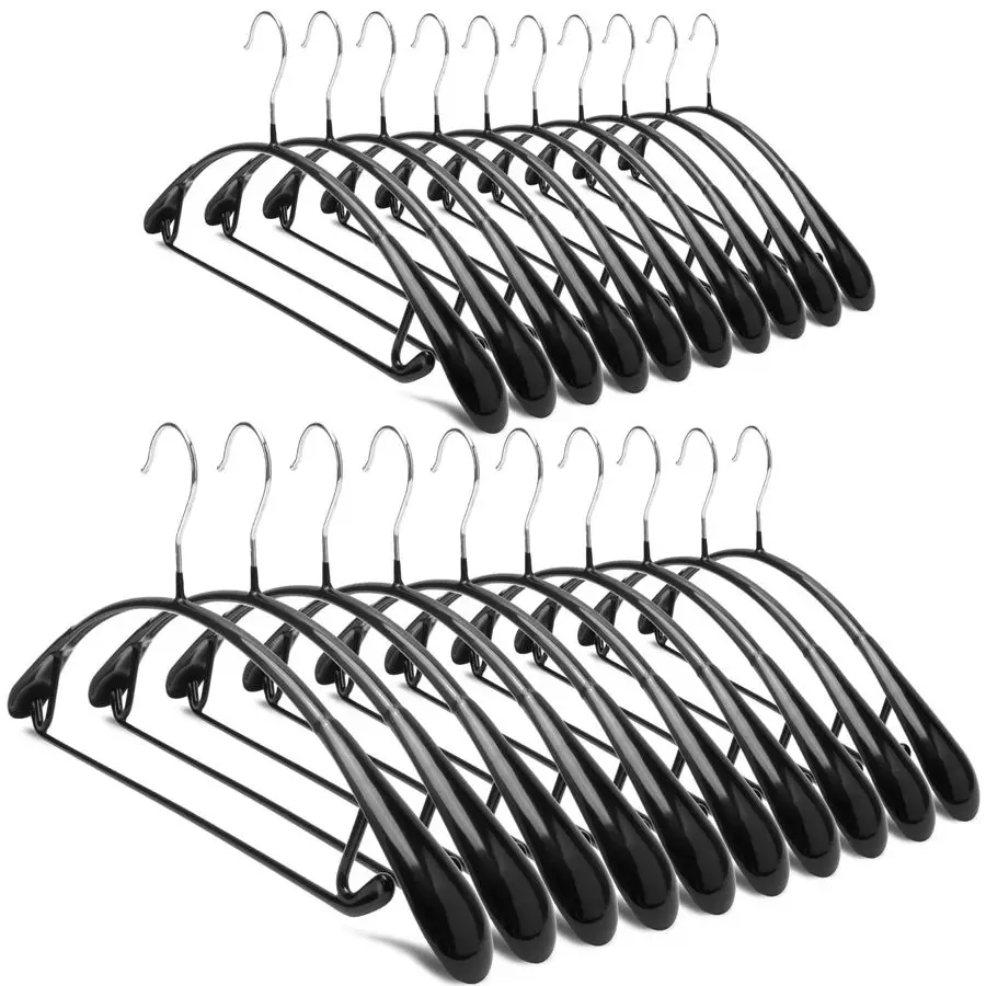 Нескользящие вешалки для одежды с ПВХ-покрытием, вешалки для платьев, костюмов, пальто, вешалки для футболок с широкими плечиками, не деформирующие форму, черные, 2 шт.
Нескользящие вешалки для одежды с ПВХ-покрытием, вешалки для платьев, костюмов, пальто, вешалки для футболок с широкими плечиками, не деформирующие форму, черные, 2 шт.