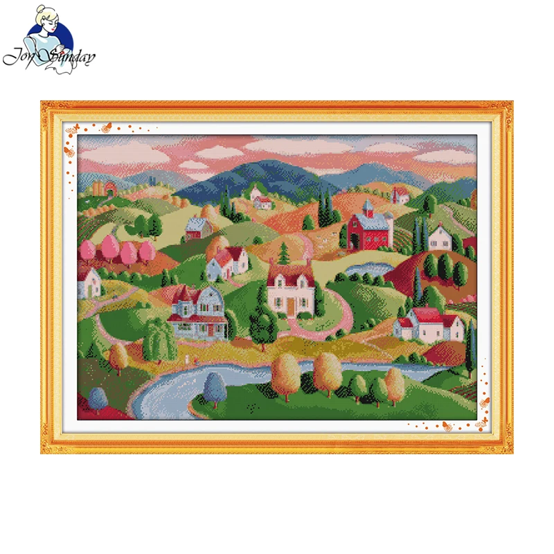 Картина маслом Joy Sunday, деревенский узор, наборы для вышивки крестиком Aida 16CT, наборы для вышивки на холсте ручной работы
Картина маслом Joy Sunday, деревенский узор, наборы для вышивки крестиком Aida 16CT, наборы для вышивки на холсте ручной работы
