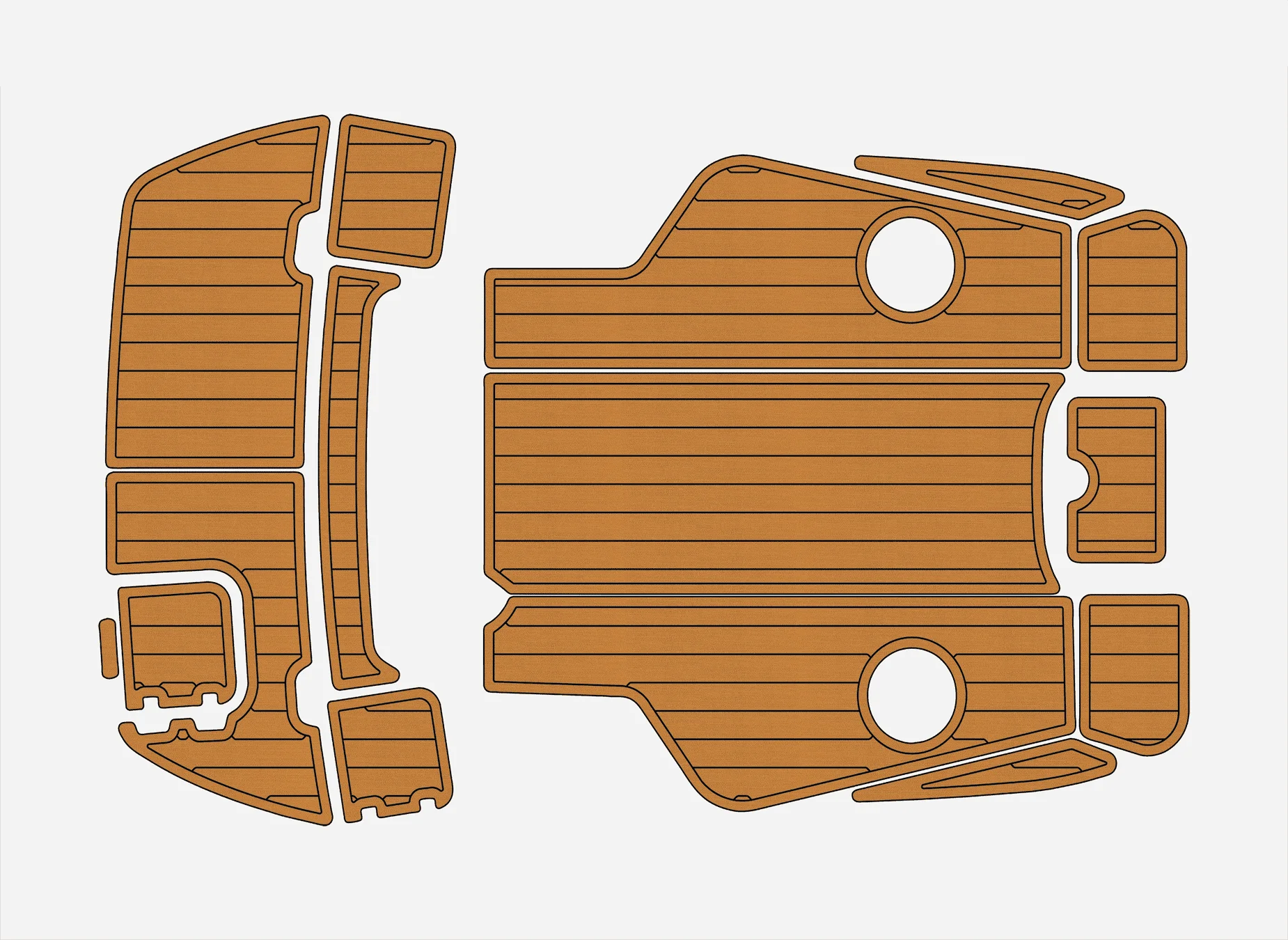 Marine Faux Teak EVA Non-Slip Mat 2006-2009 Caravelle 232 Interceptor BR Self-Adhesive (6mm) Boat Deck Pad for Cockpit & Deck
Marine Faux Teak EVA Non-Slip Mat 2006-2009 Caravelle 232 Interceptor BR Self-Adhesive (6mm) Boat Deck Pad for Cockpit & Deck