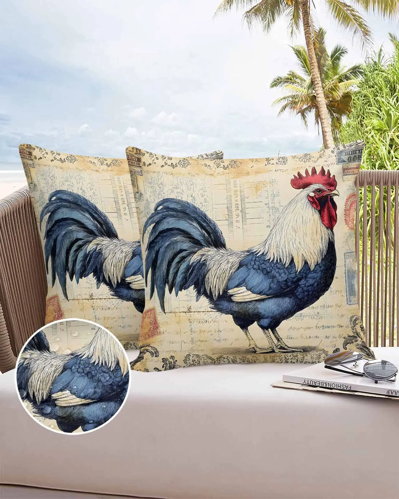Vintage Farm Chicken Texture 2/4PCS Outdoor Pillowcase Waterproof Pillow Cover Case Garden Patio Cushion Covers Home Decor
Vintage Farm Chicken Texture 2/4PCS Outdoor Pillowcase Waterproof Pillow Cover Case Garden Patio Cushion Covers Home Decor