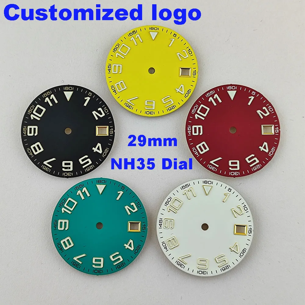 29mm NH35 dial 1-11 digital dial compatible NH35NH36 case movement dial accessories
29mm NH35 dial 1-11 digital dial compatible NH35NH36 case movement dial accessories