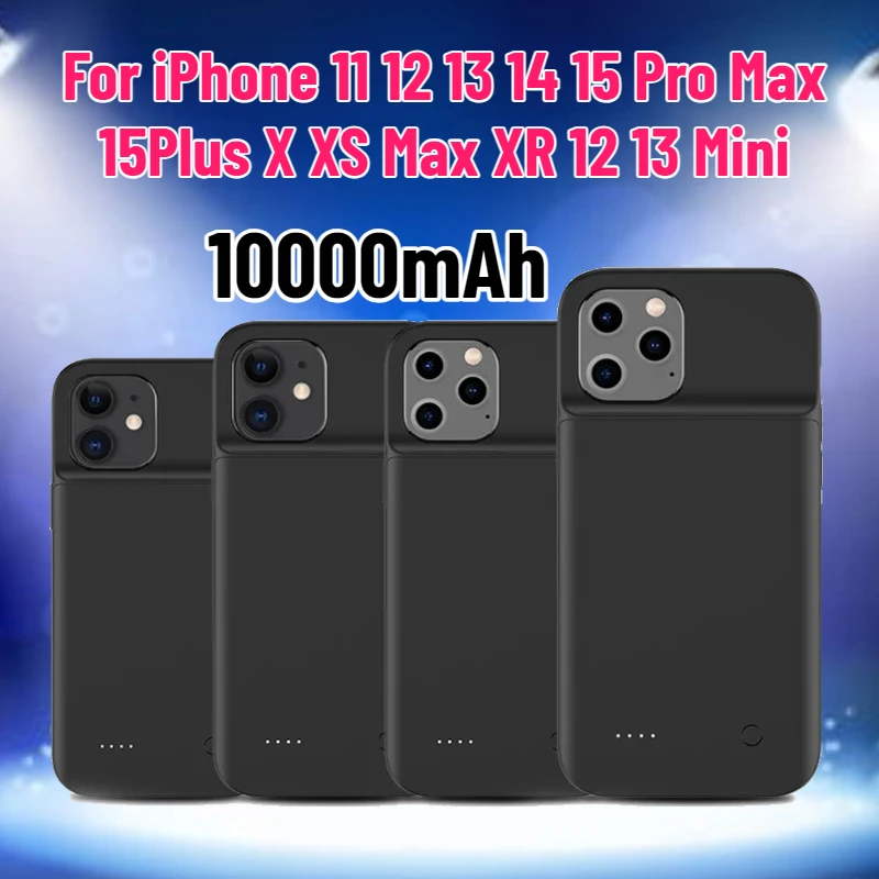 10000mAh Battery Charger Case For iPhone 11 12 13 14 15 Pro Max 15Plus Power Bank Charging Case for X XS Max XR 12 13 Mini
10000mAh Battery Charger Case For iPhone 11 12 13 14 15 Pro Max 15Plus Power Bank Charging Case for X XS Max XR 12 13 Mini