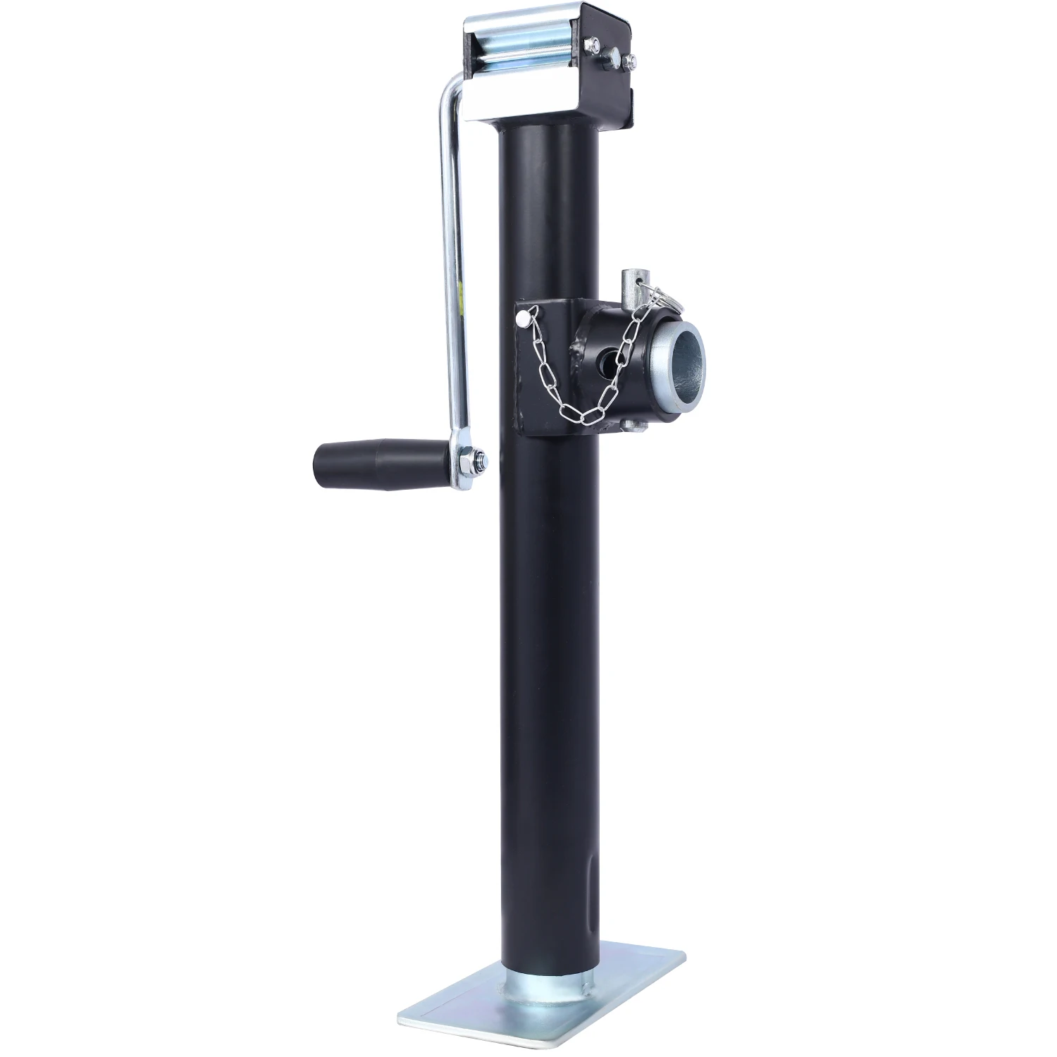 Weld-On Pipe-Mount Swivel Trailer Jack, 5,000 lbs. 15-1/2 Inches Vertical Travel, black
Weld-On Pipe-Mount Swivel Trailer Jack, 5,000 lbs. 15-1/2 Inches Vertical Travel, black