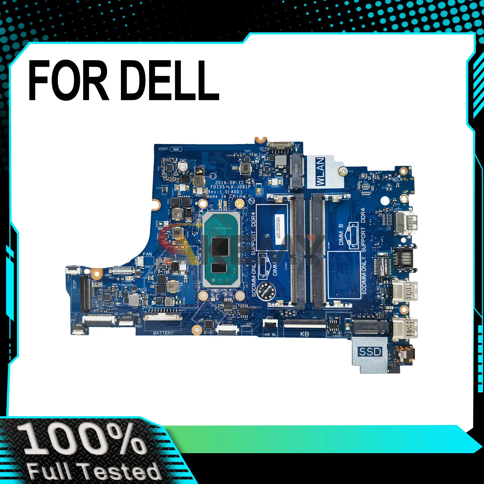 For DELL Vostro 3401 3501 3491 Inspiron 3493 3593 3793 5593 LA-J081P Laptop Motherboard i3 i5 i7-10th Gen CPU 0W20W5 062DM7
For DELL Vostro 3401 3501 3491 Inspiron 3493 3593 3793 5593 LA-J081P Laptop Motherboard i3 i5 i7-10th Gen CPU 0W20W5 062DM7