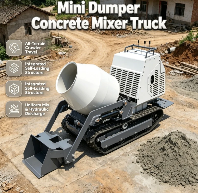 Customized Simple Operation Mini Concrete Mixer Construction Crawler Type Concrete Mixer Synchronous Rotating Auto-feeding Mixin
Customized Simple Operation Mini Concrete Mixer Construction Crawler Type Concrete Mixer Synchronous Rotating Auto-feeding Mixin