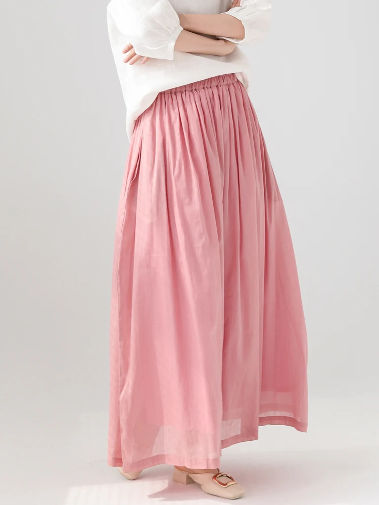 Original Pink Pure Flax Long Half Skirt Artistic Oversize Slimming Maxi Skirt Women Summer Style A-Line Loose Fit Midi Skirt
Original Pink Pure Flax Long Half Skirt Artistic Oversize Slimming Maxi Skirt Women Summer Style A-Line Loose Fit Midi Skirt