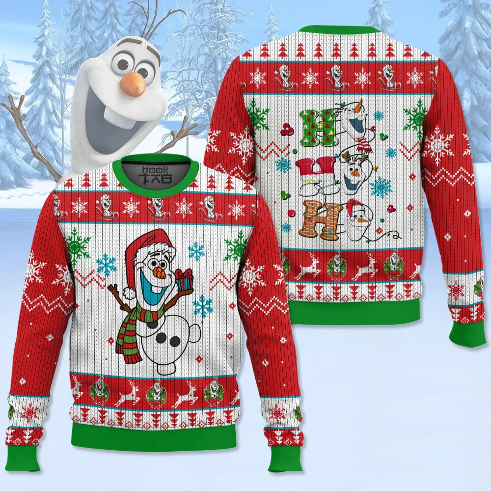 Disney Frozen Olaf Ugly Christmas Sweater Funny Holiday Party Pullover Warm Cozy Plus Size Sweater for Men Women Xmas Gift 2026 
Disney Frozen Olaf Ugly Christmas Sweater Funny Holiday Party Pullover Warm Cozy Plus Size Sweater for Men Women Xmas Gift 2026