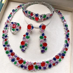 Missvikki Drop Rhinestone Necklace Earrings Set for Women 2025 Wedding Party Accessories Drag Queen Exaggerated Jewelry Set Gift Missvikki Drop Rhinestone Necklace Earrings Set for Women 2025 Wedding Party Accessories Drag Queen Exaggerated Jewelry Set Gift