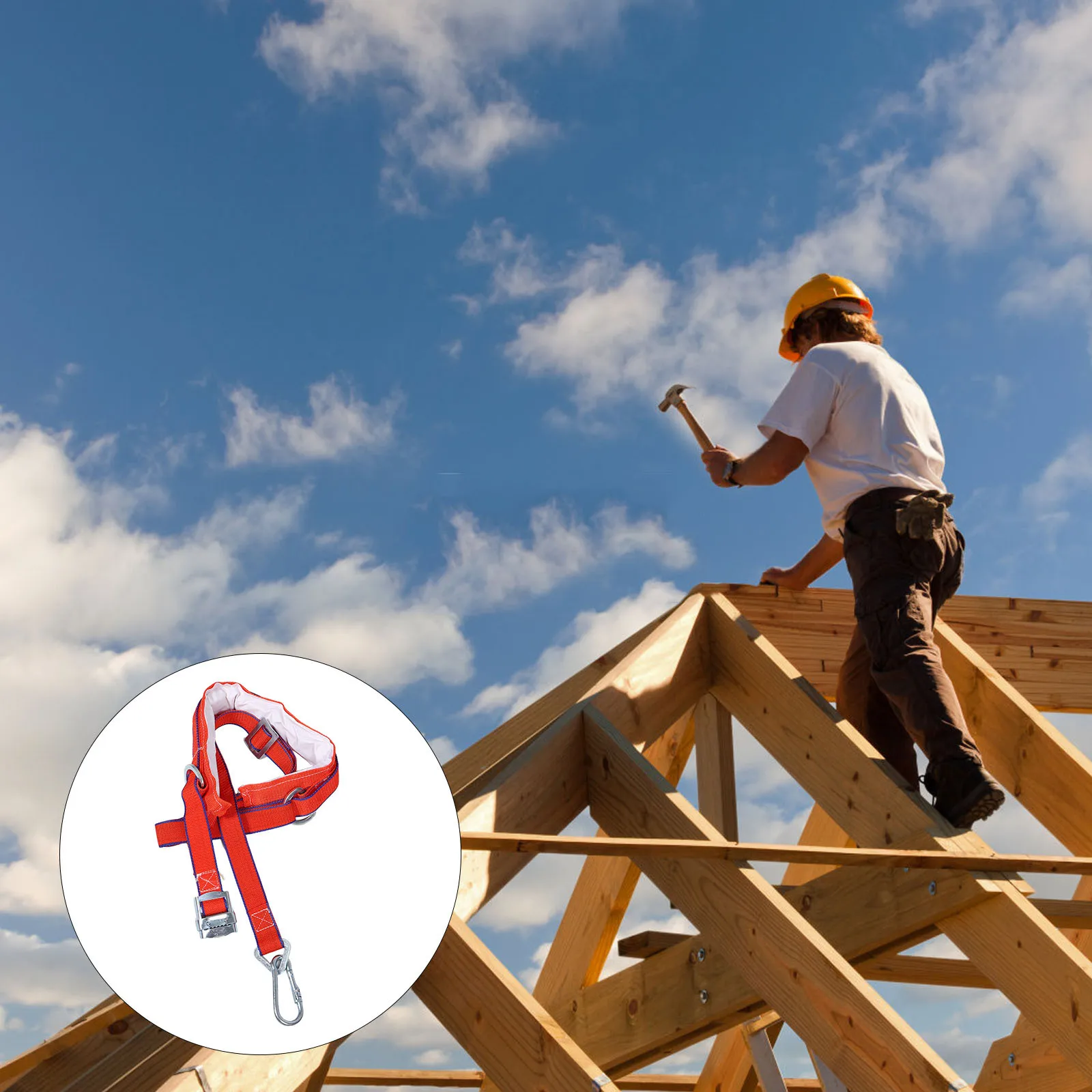 200Cm Heavy Duty Adjustable Safety Harness Belt For High Altitude Work Construction Climbing Outdoor Mountaineering Aerial
200Cm Heavy Duty Adjustable Safety Harness Belt For High Altitude Work Construction Climbing Outdoor Mountaineering Aerial