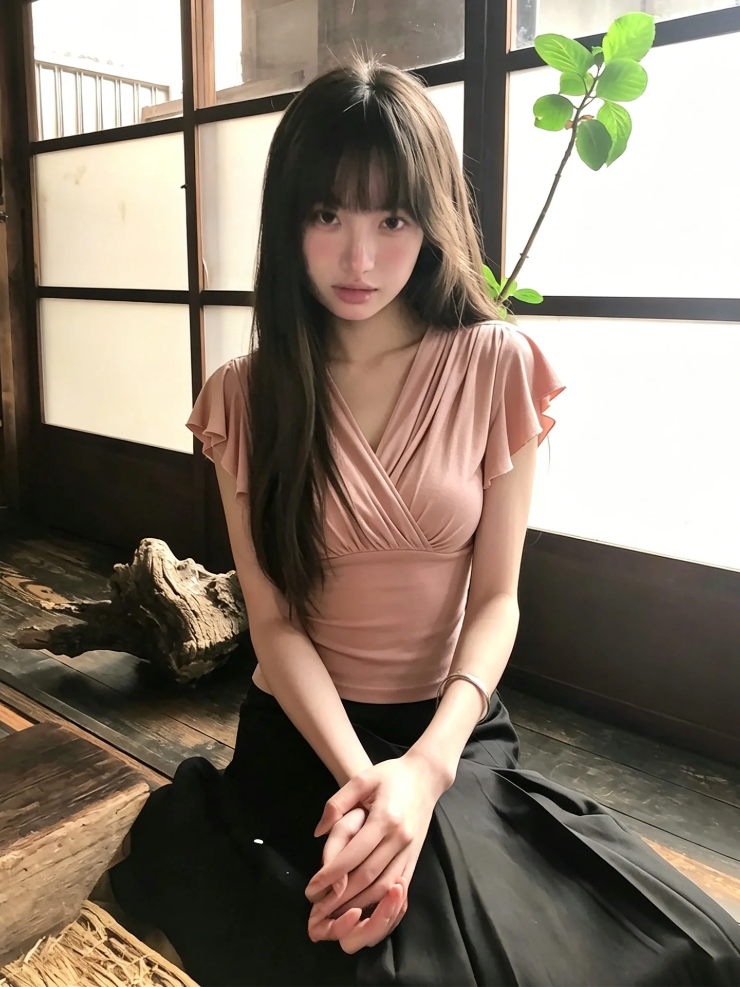 Pink V-Neck Short Sleeve T-Shirt Women's Summer Slimming Waist Design Casual Style Creative Pattern Comfortable Soft Material
Pink V-Neck Short Sleeve T-Shirt Women's Summer Slimming Waist Design Casual Style Creative Pattern Comfortable Soft Material