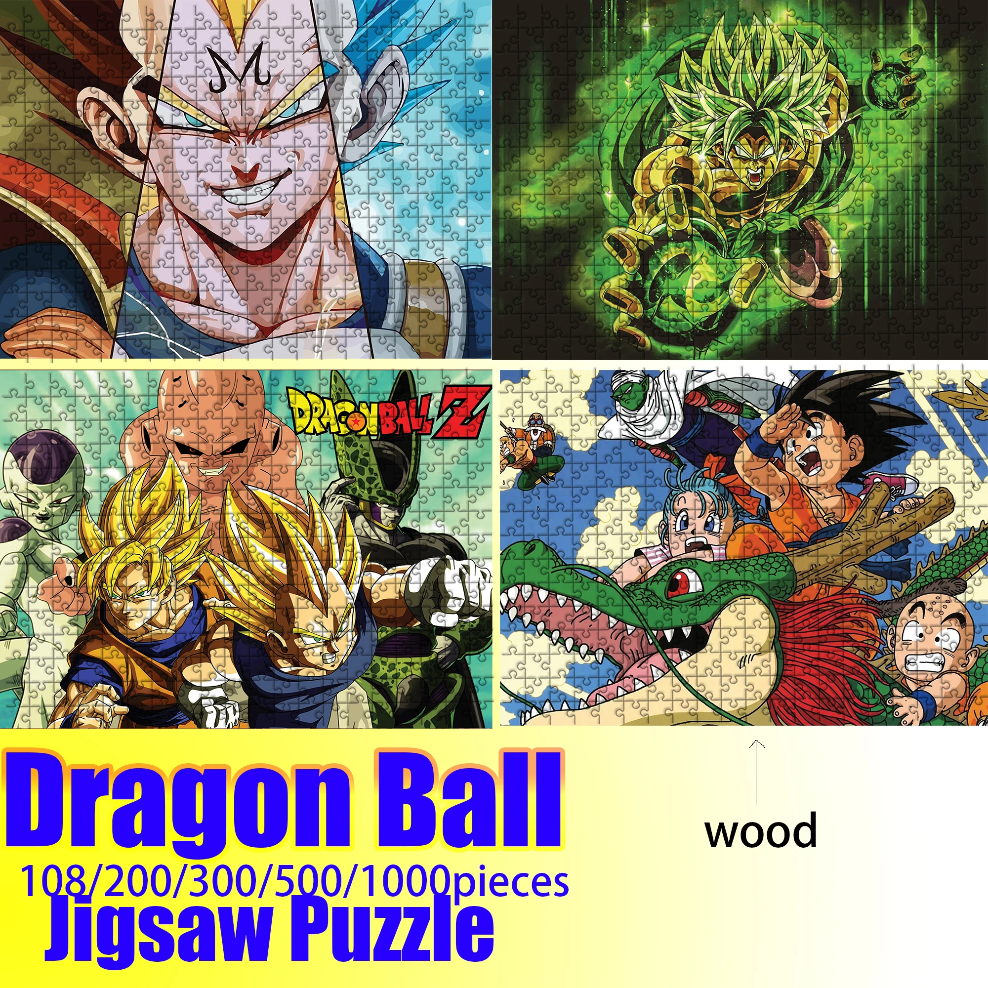 Dragon Ball Goku Super Saiyan Jigsaw Puzzle 108/200/300/500/1000 Pieces Wooden Puzzle High Quality Gift Fun Party Game
Dragon Ball Goku Super Saiyan Jigsaw Puzzle 108/200/300/500/1000 Pieces Wooden Puzzle High Quality Gift Fun Party Game